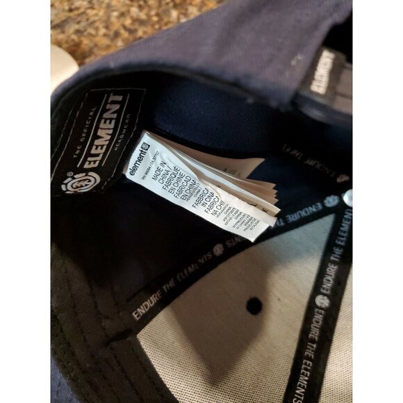 Element Skateboards Embroidered Mountain Logo Black Adjustable Snap back Hat - Picture 12 of 12